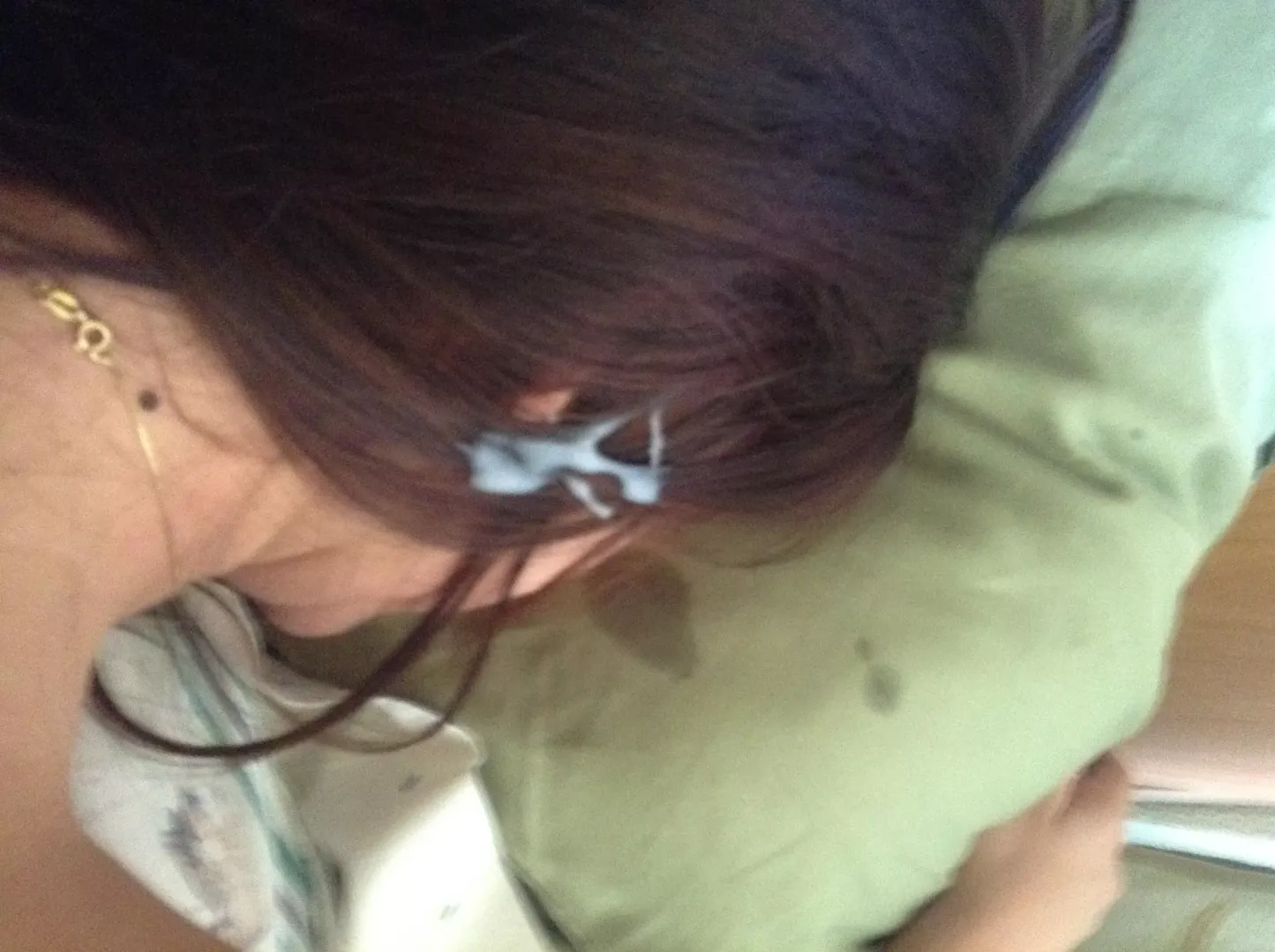 Cum all over my hair :)