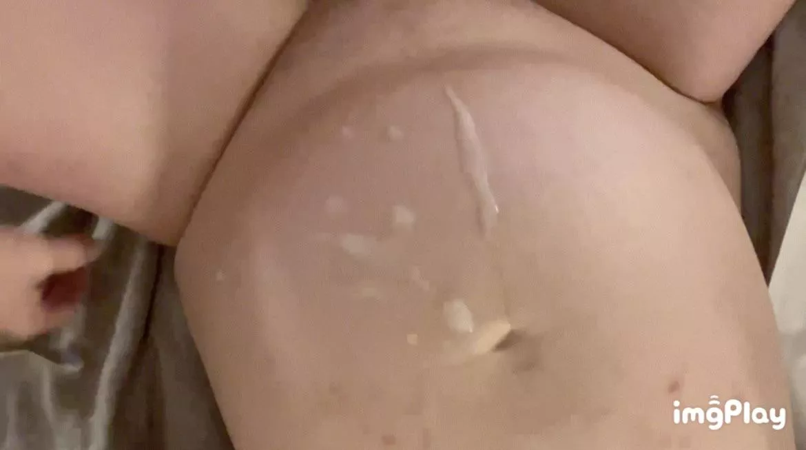 Cum covered belly 💦😍