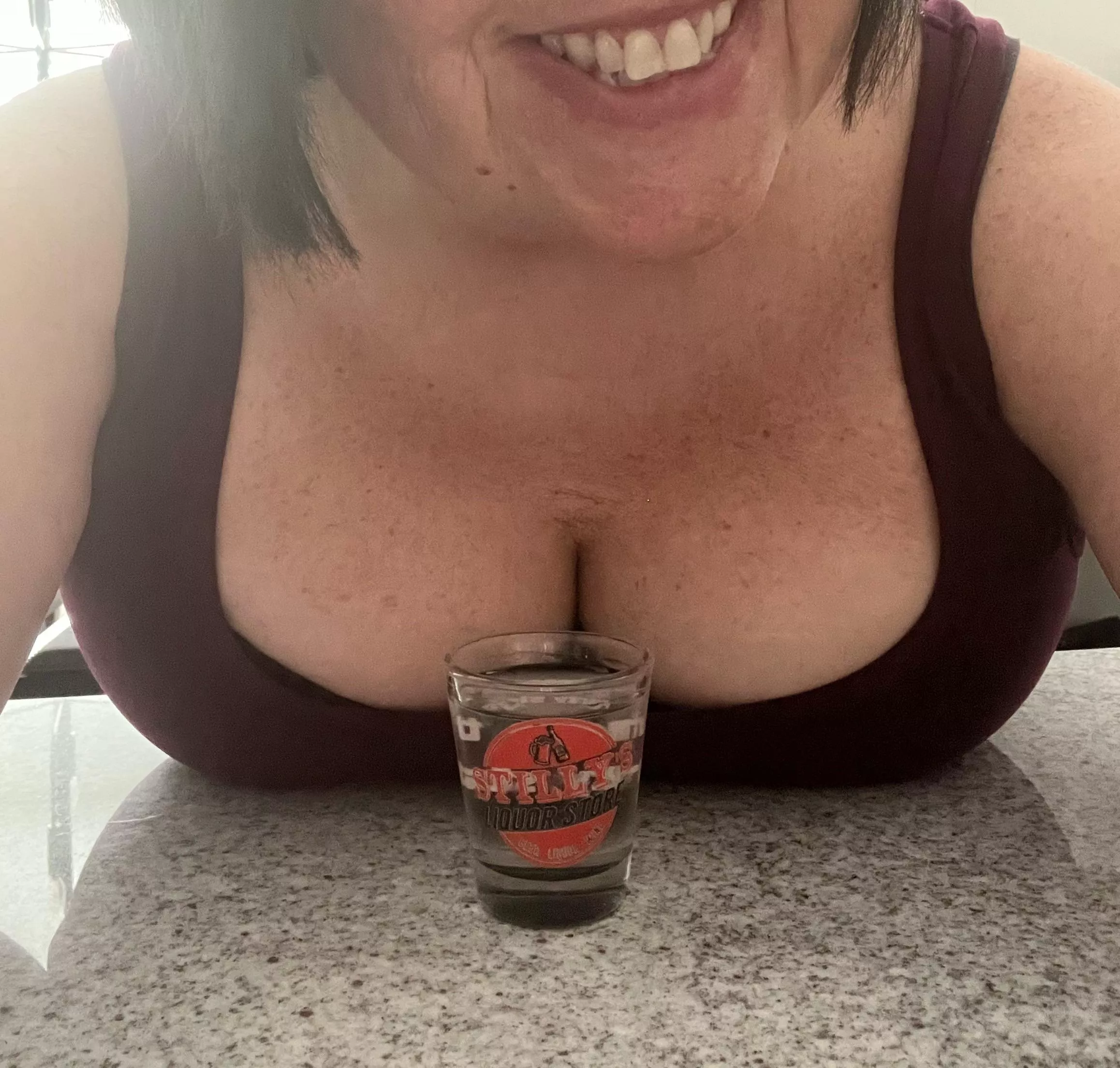 Cum have a shot with me?
