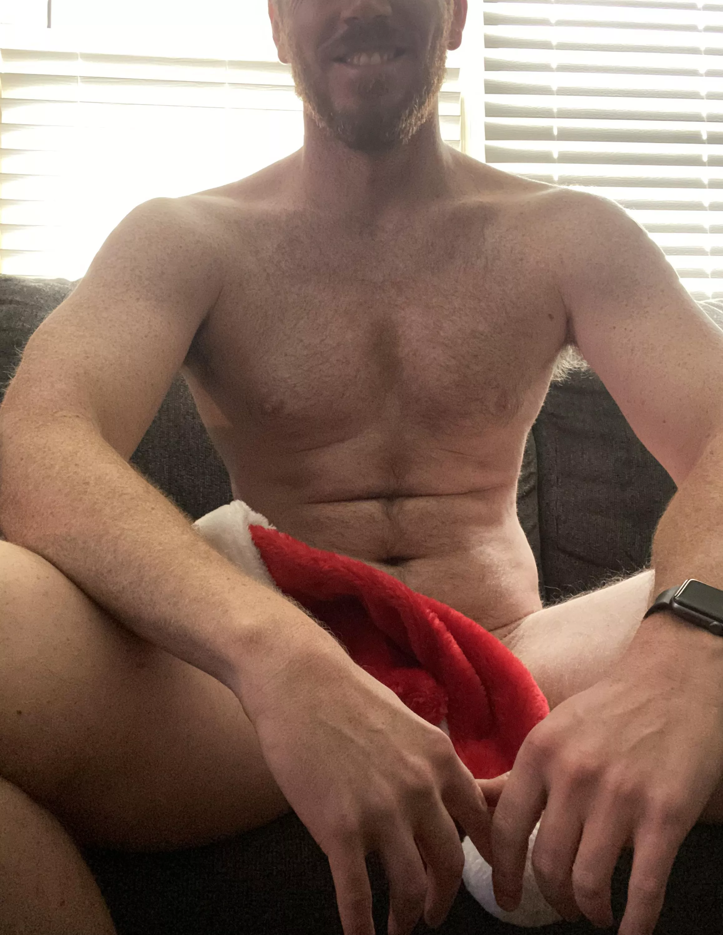 Cum sit on my lap and tell me what you want for Christmas!