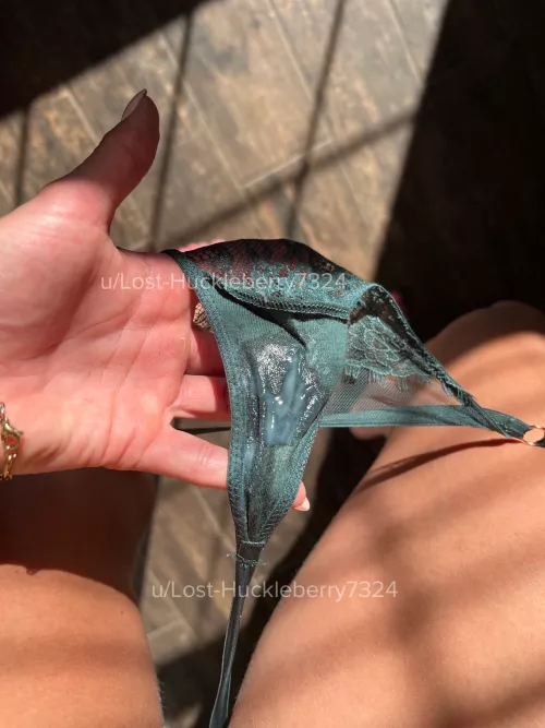 Cum soaked panties