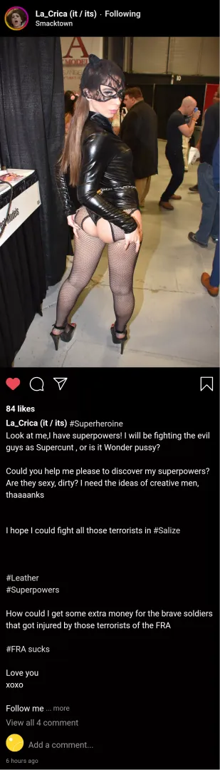 (cuntagram) - @la_crica - Supercunt