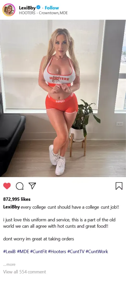 (Cuntagram) @LexiBby - dont worry im great at taking orders! x