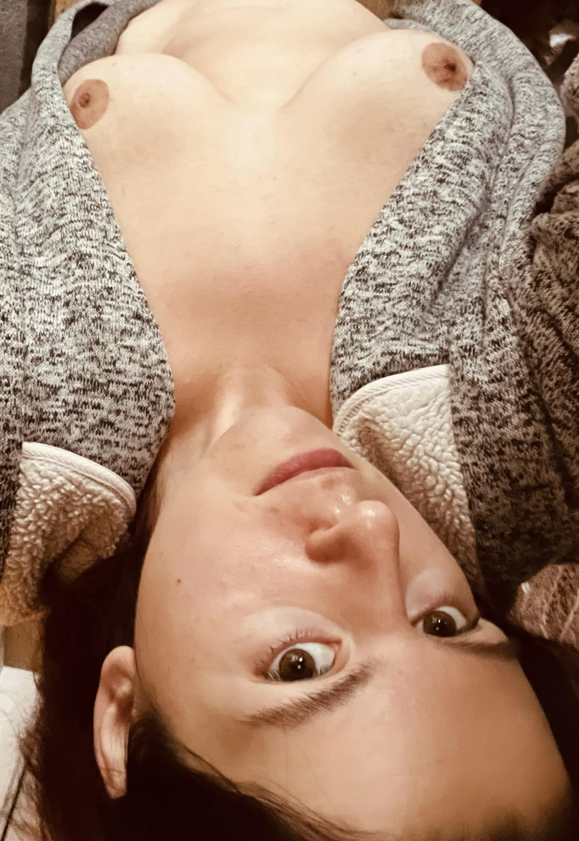 Curvy brunette, girl next door