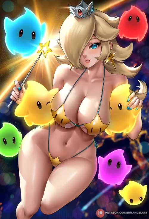 Curvy Rosalina in a small bikini