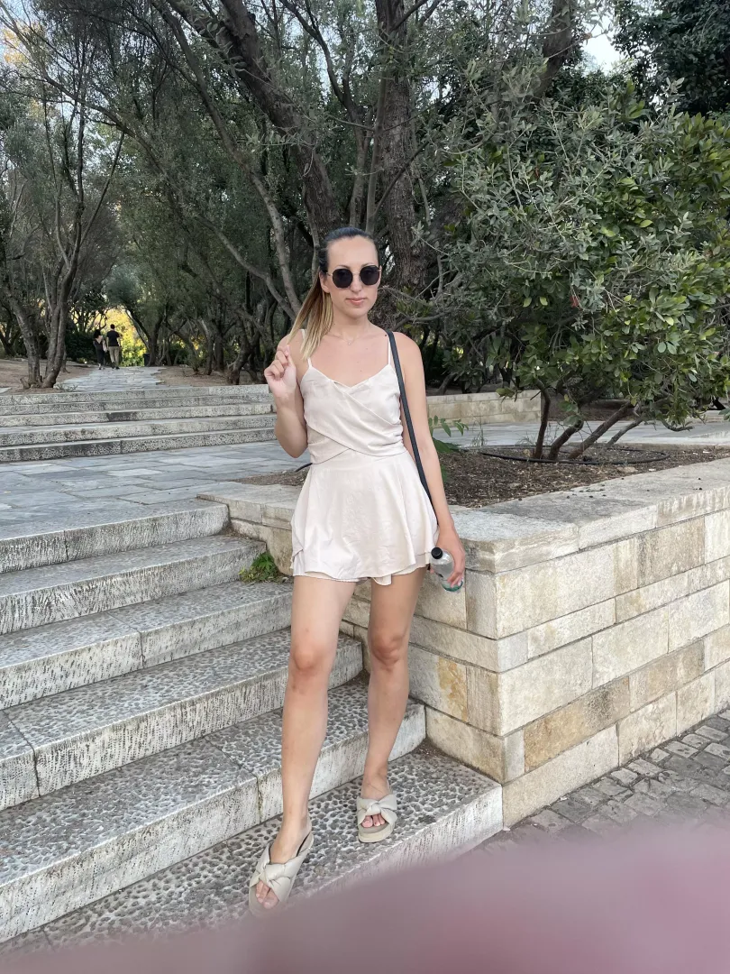 Cute baby outside