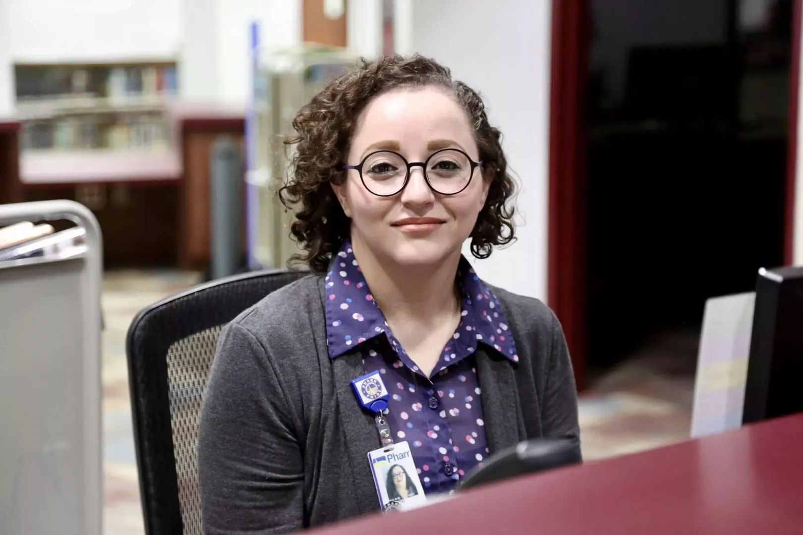 Cute librarian