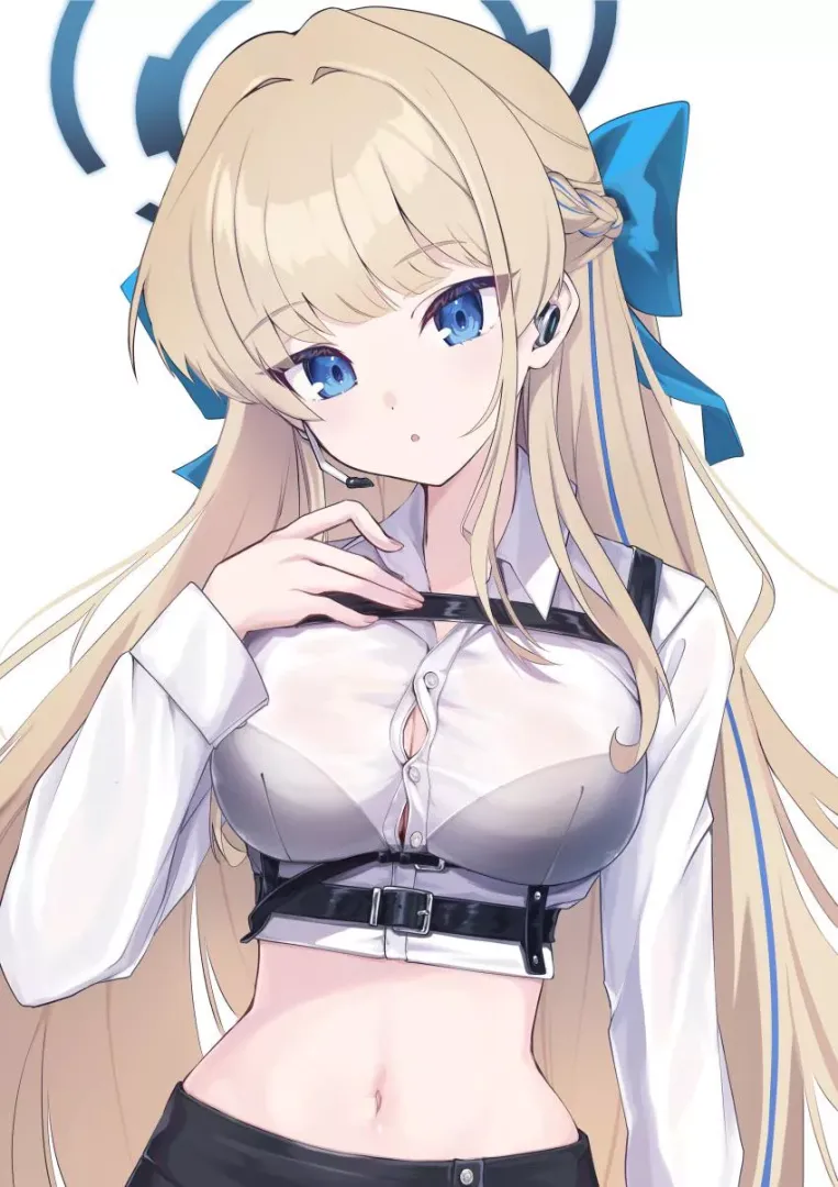 Cute perky waifu