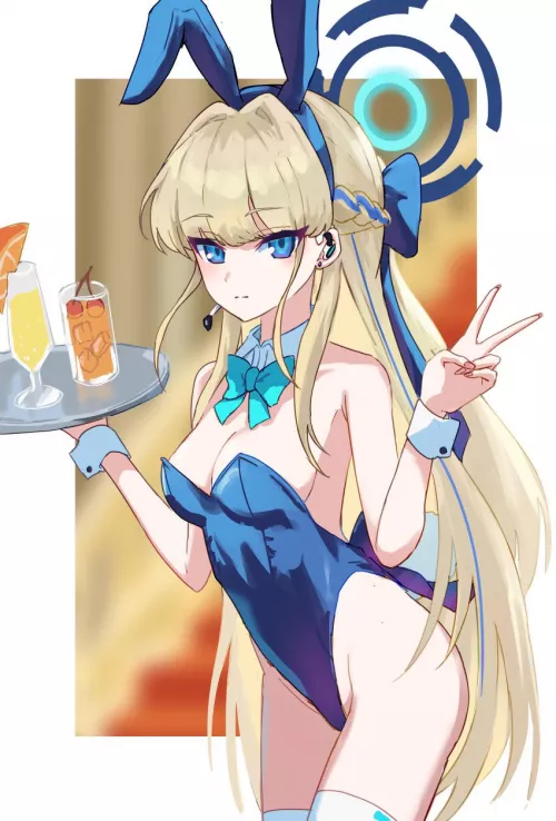 Cute perky waifu