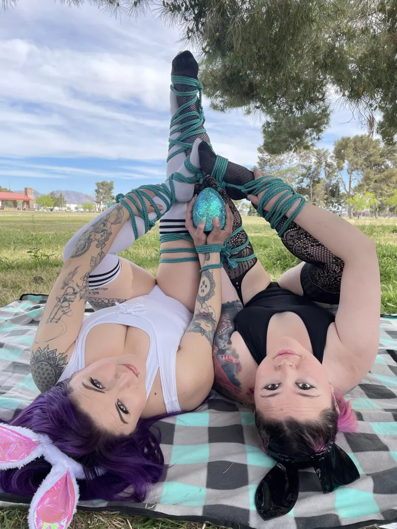 Cutest rope bunnies at the park!