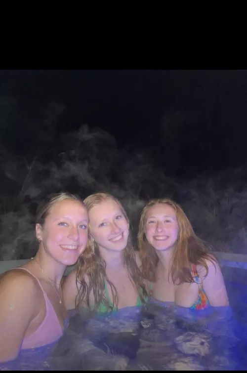 Cuties in the hot tub [3]