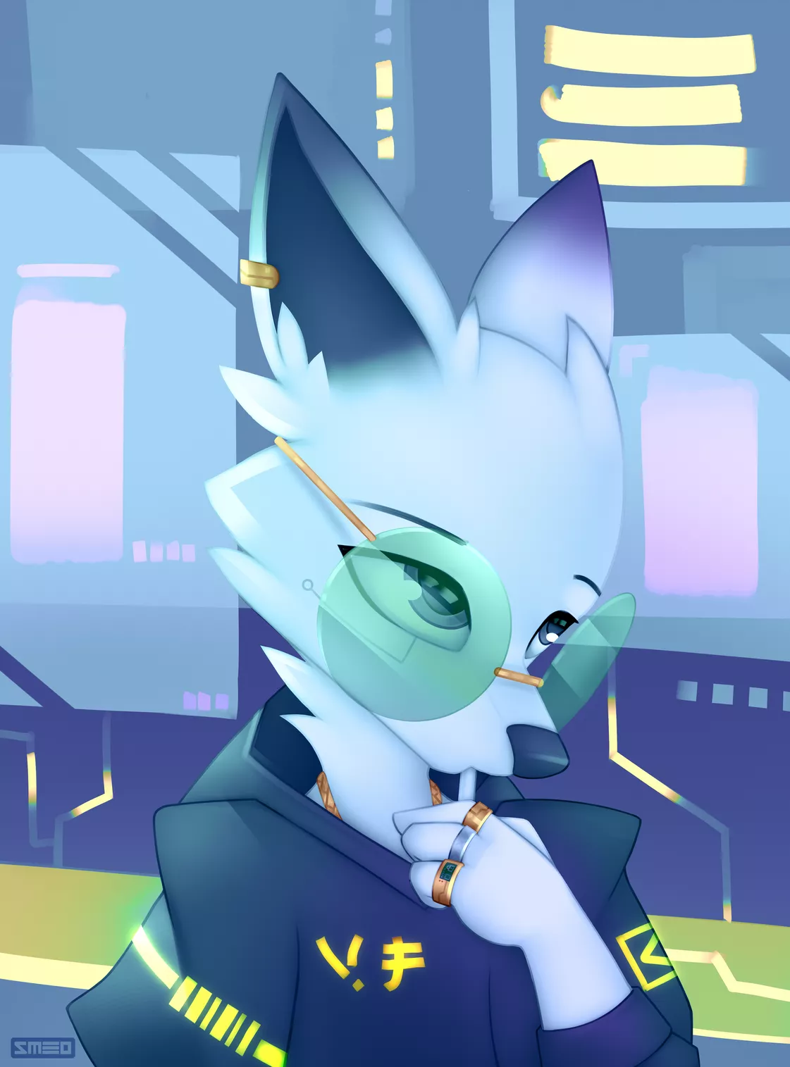 Cyberpunk fox