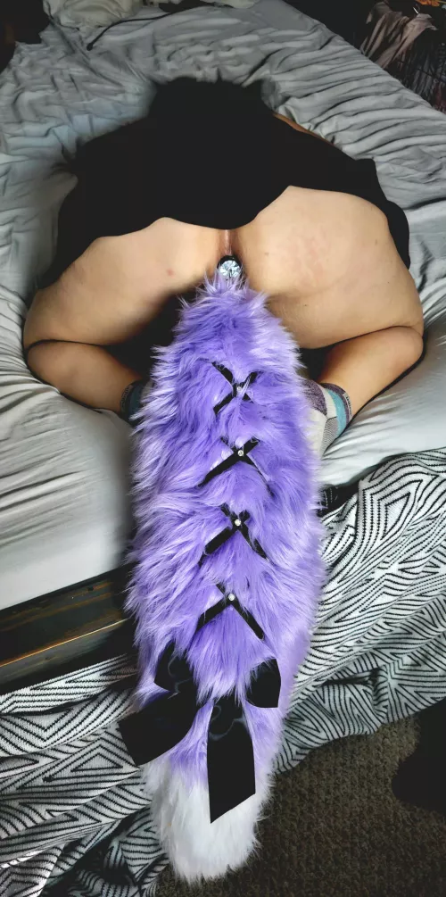 Daddy got me a new tail for Valentines... 🥰🥰💘