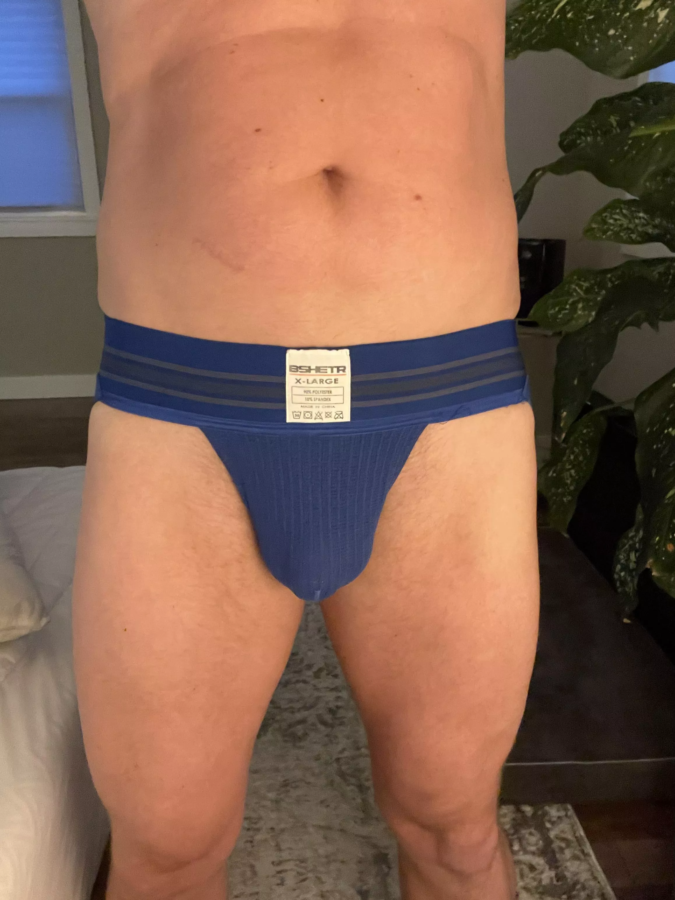 Dad’s waiting for you to help him out of this jock