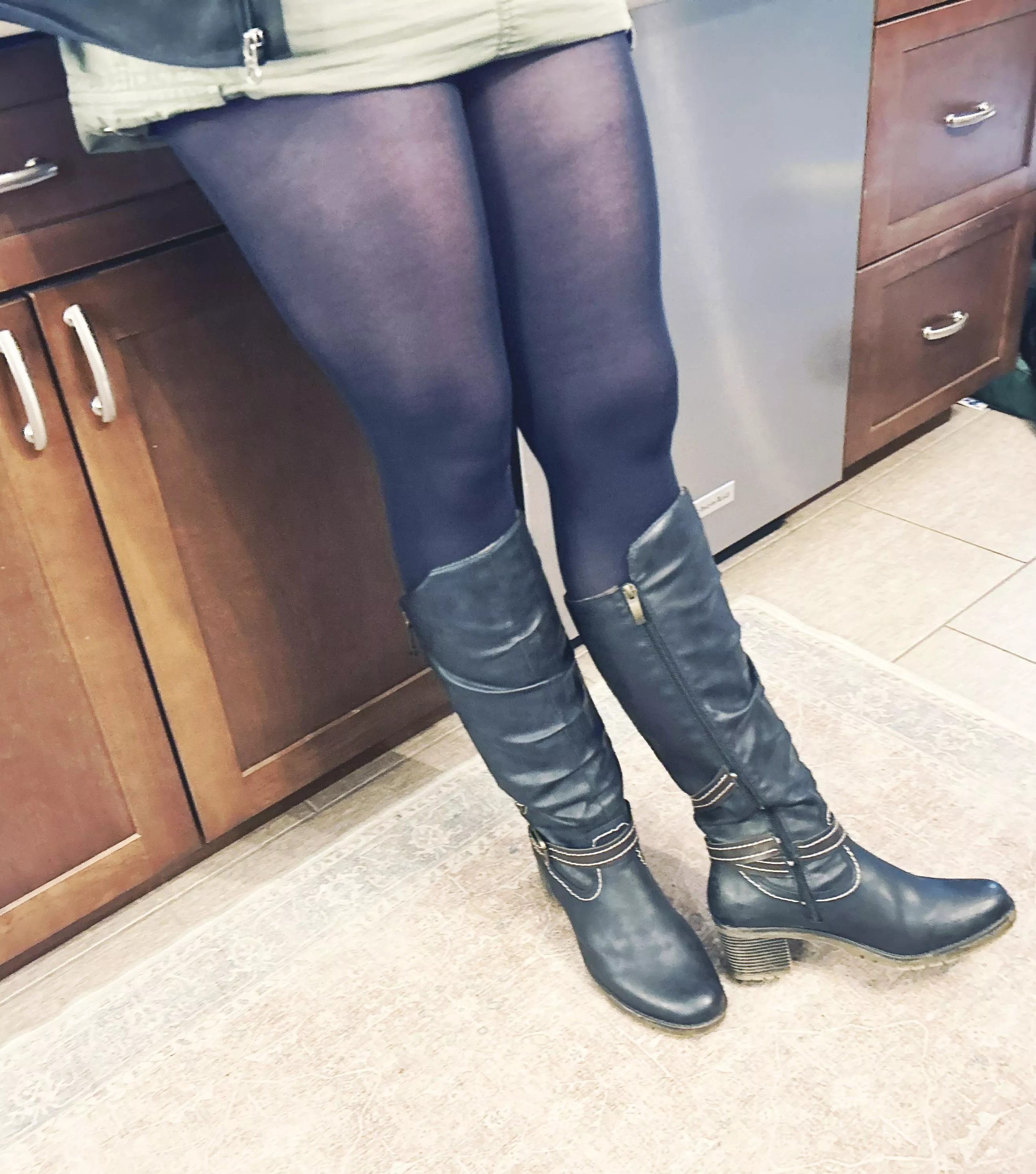 Daily routine: come home, hike my skirt up, get my picture taken, get felt up for awhile before it’s time to make dinner!