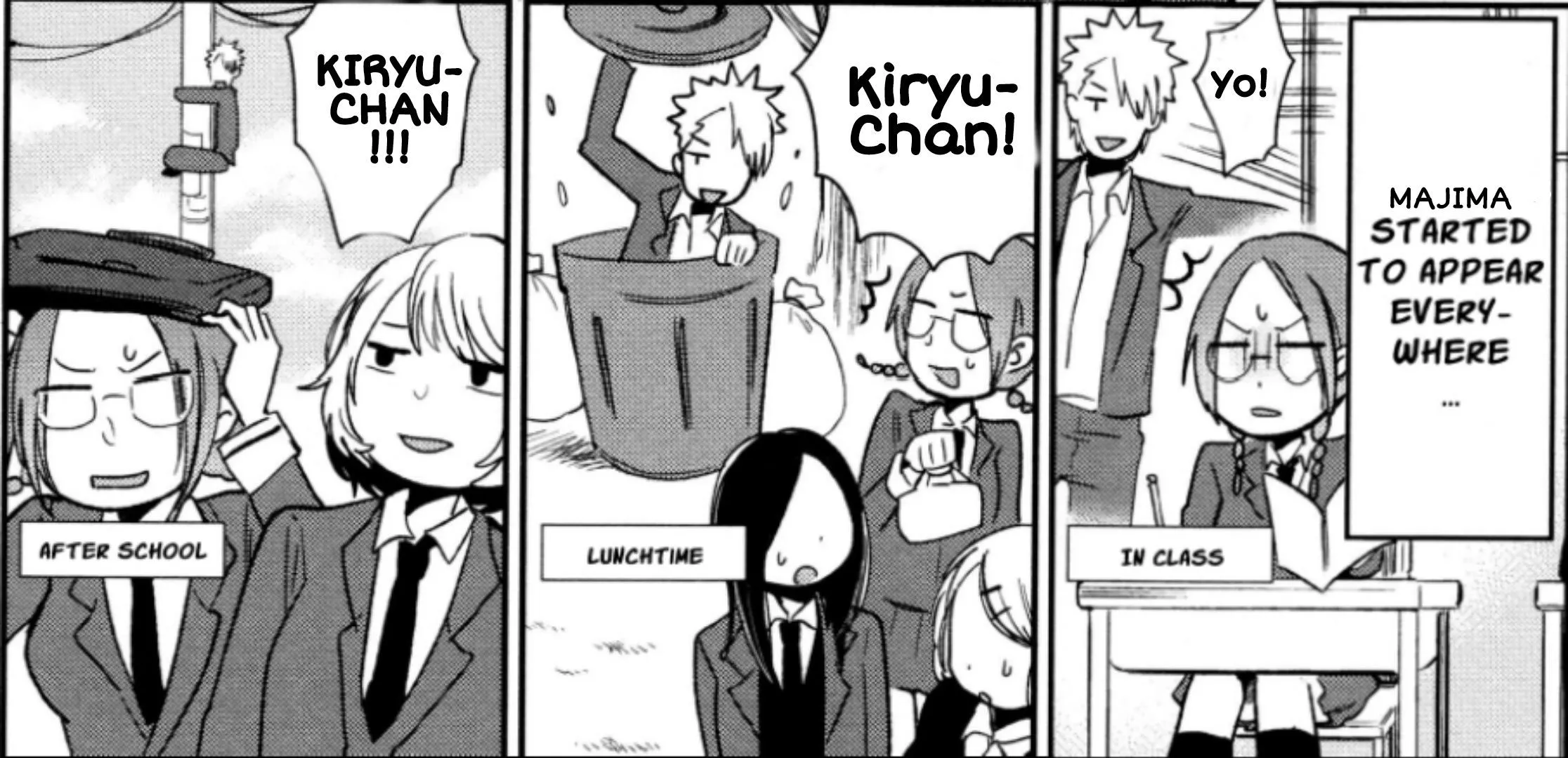 Damn, can't even escape him in my cute megane girl hentai