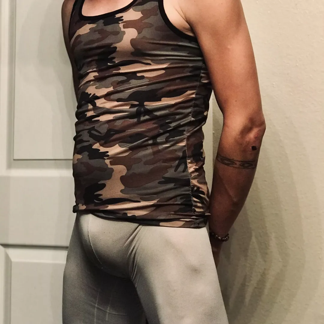 Dancer in tights.