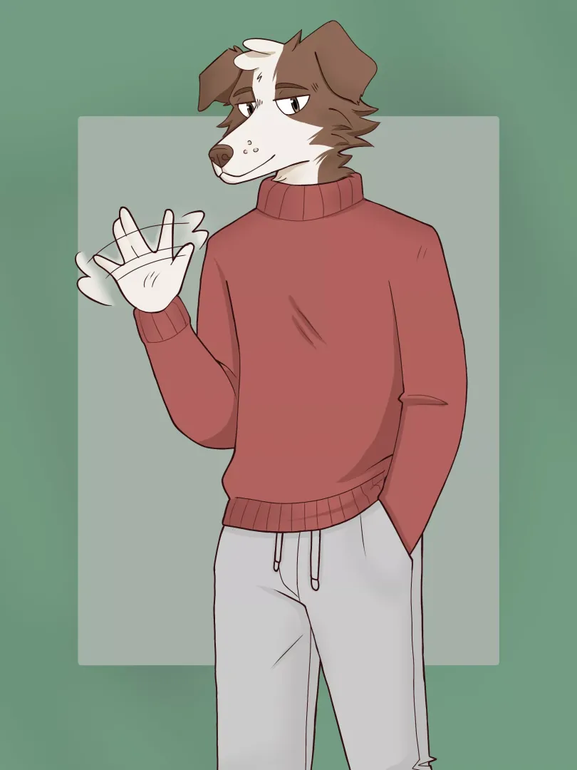 Declan says hi 🙂 (Art by me)