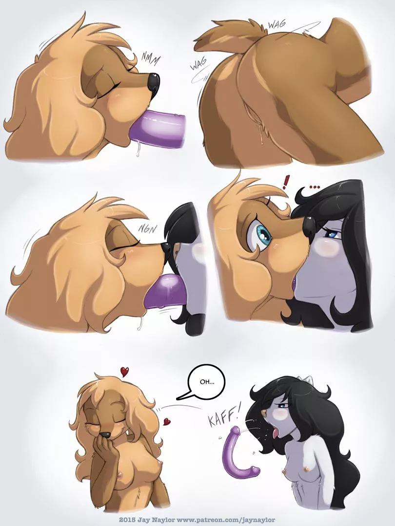Deepthroat dildo kissing~ [FF] (Jaynaylor)