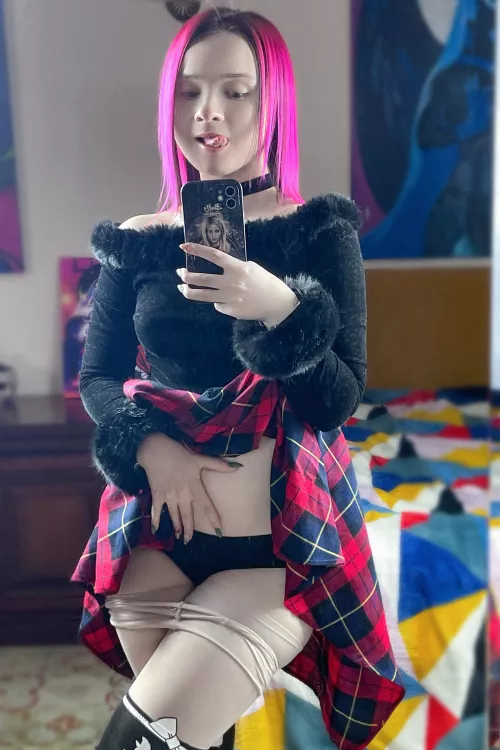 Delicious dessert under my skirt