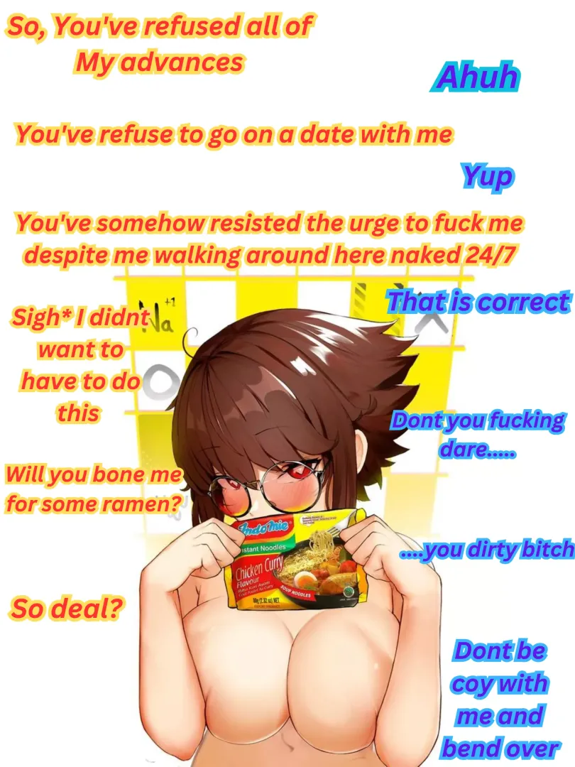 Desperate times, call for desperate noodles [Ramen] [implied sex] [male pov] [Artist-偽NiN]