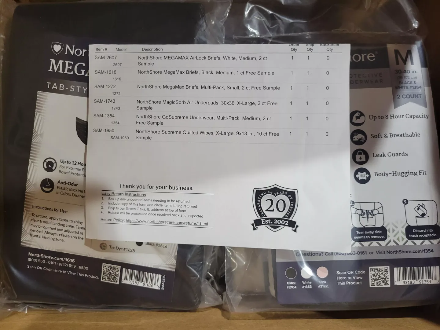 Diaper Samples