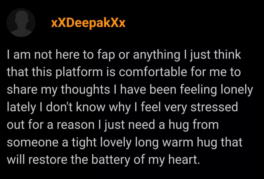 Did he get a therapist or something?