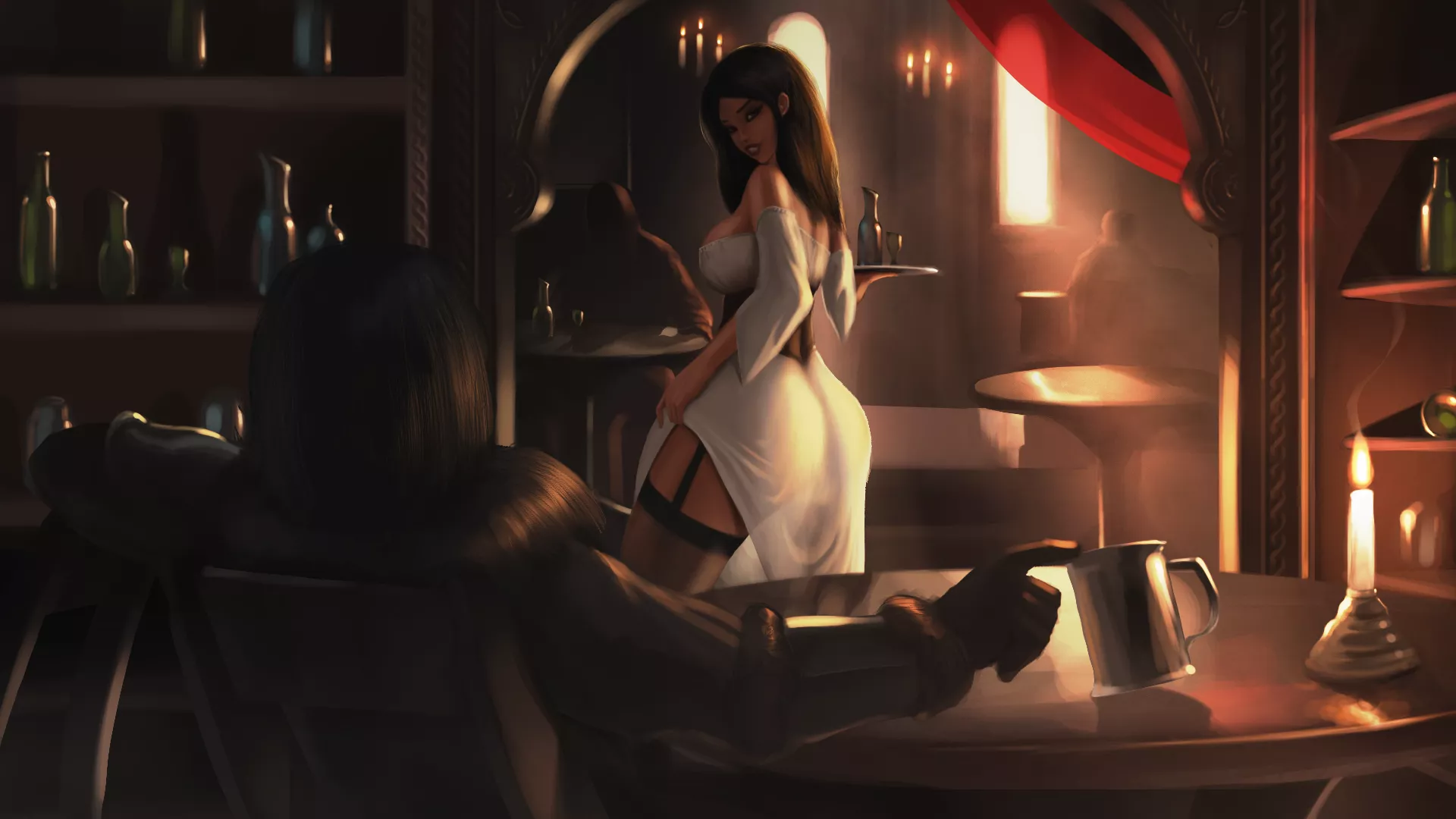 Did she earn her tip? (Parasite Black) [Damned Studios]