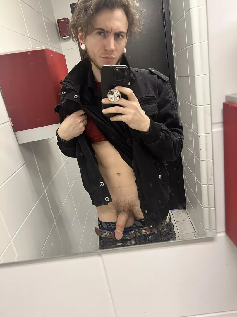 Dirty work bathroom