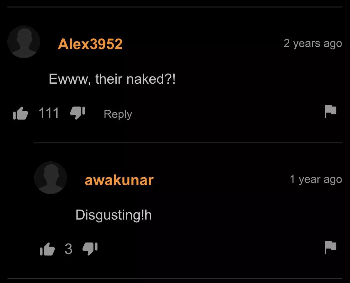 Disgusting!h