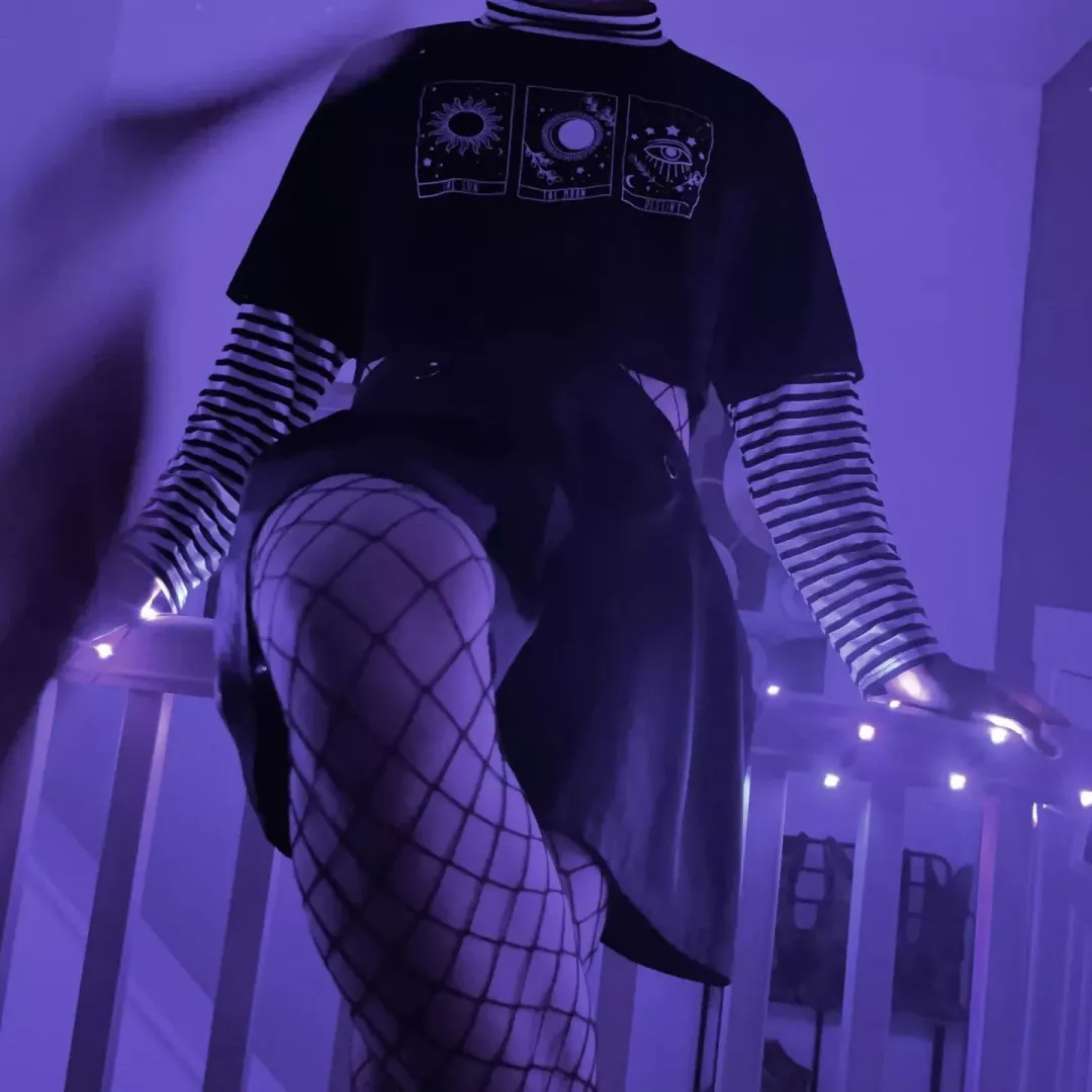 Do I look pretty in purple?