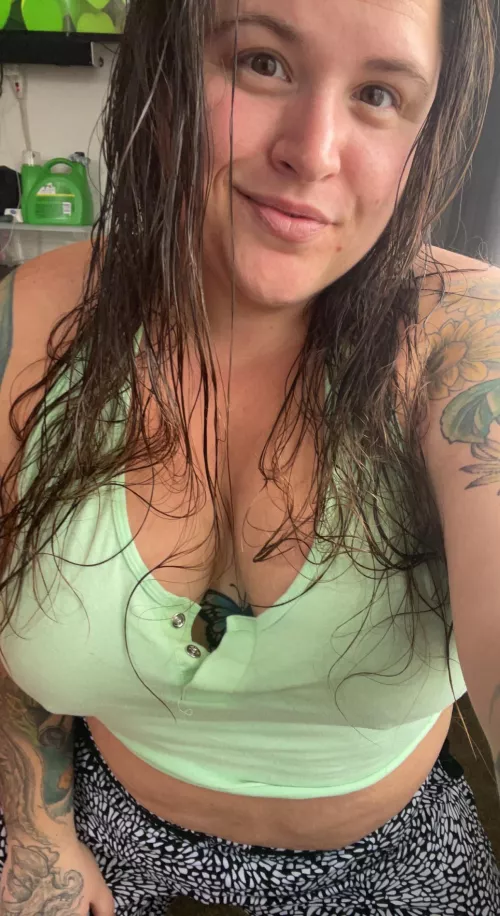do my tattoos and big natural breast make your day?