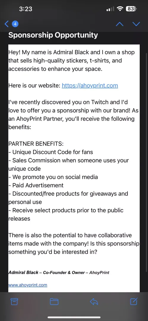 Do we think this is legit? 🤔 not too sure what to think about it.