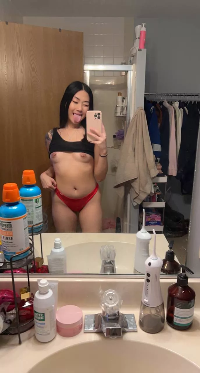 Do you like my 18y/o Asian tits?
