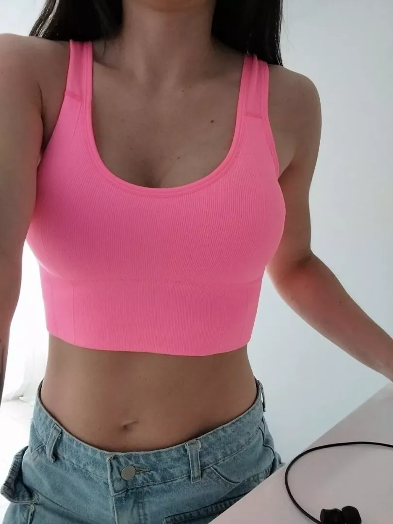 Do you like my cute midriff top?