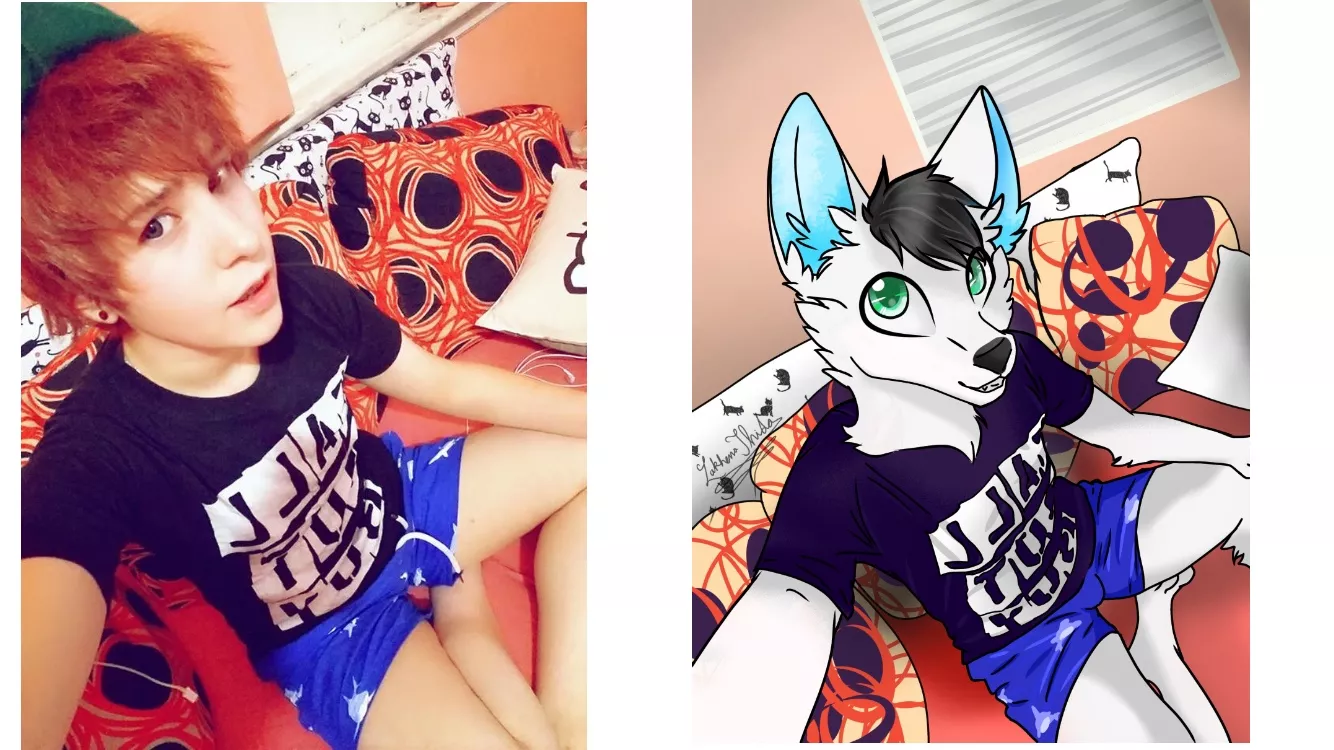 do you like my fursona? HES FENNEC NOT DOG REEEEE </3