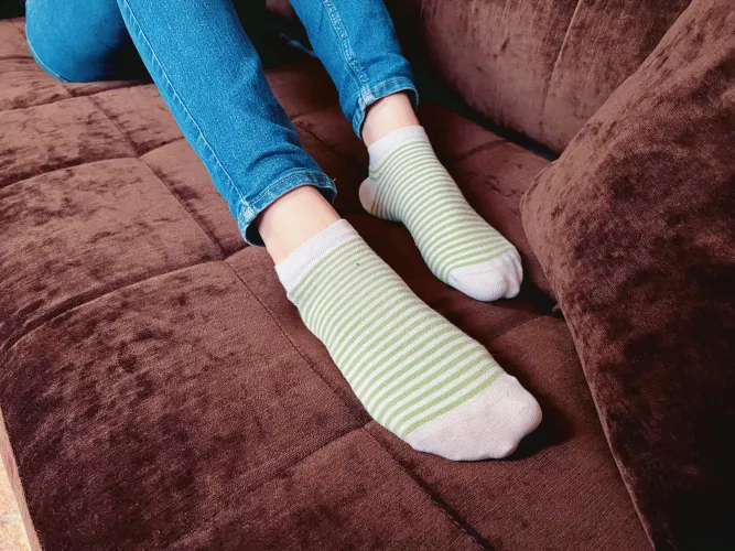Do you think striped socks are cute? [F]