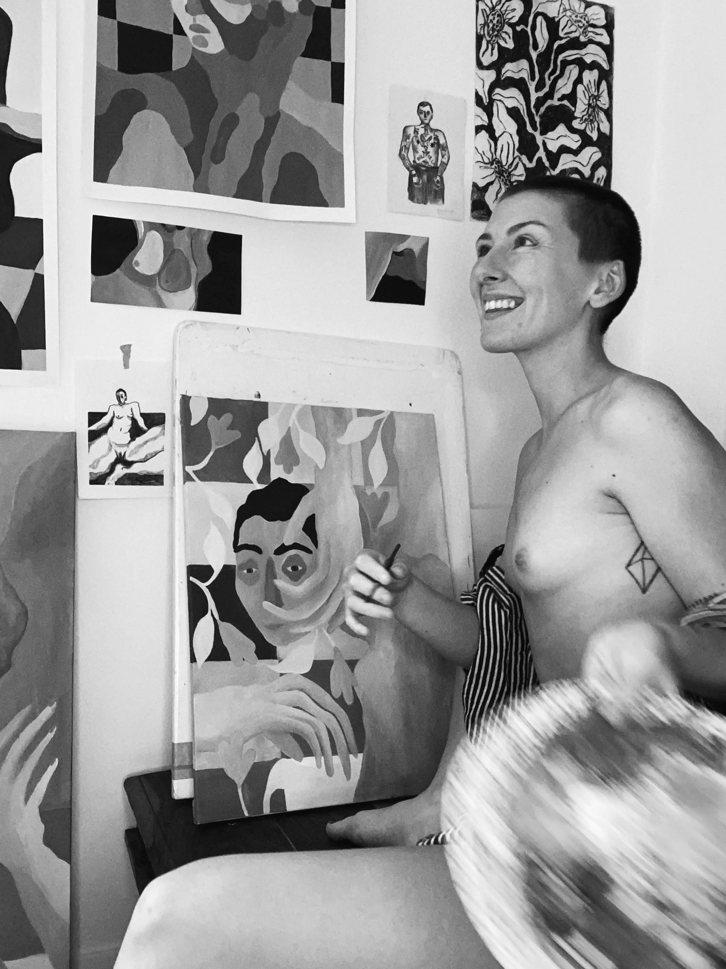 Do you want to fuck me in my art studio?