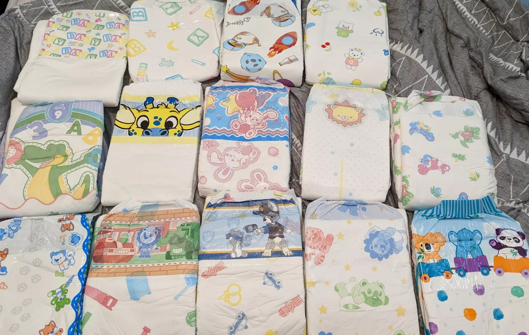 Does anyone else keep a collection of every kind of diaper they've tried?