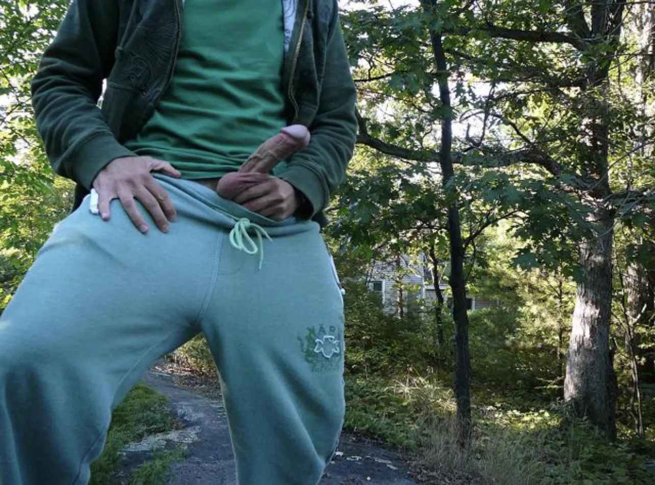 Does it still count as public if ur in the woods?