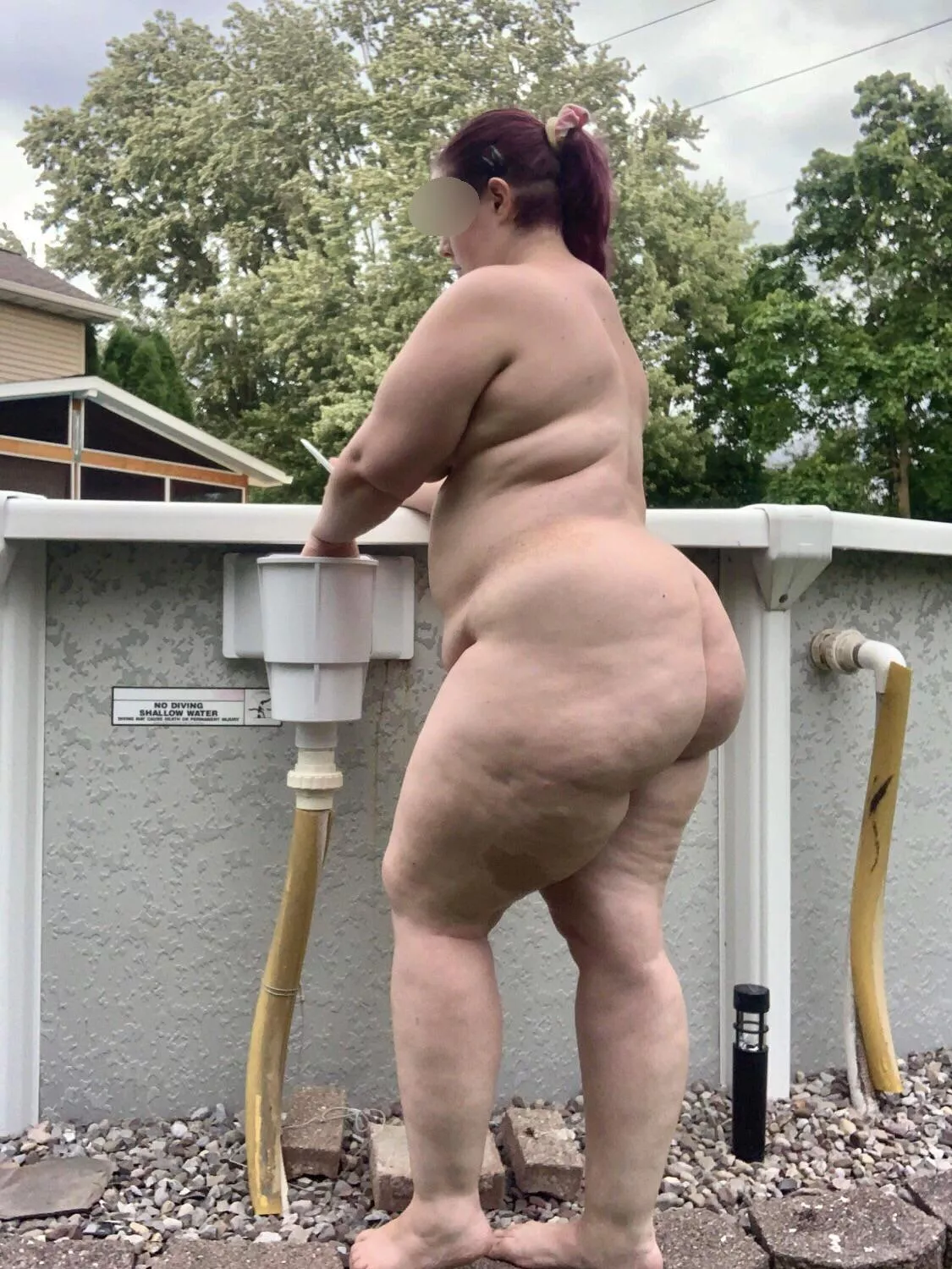 Doing some minor pool maintenance this morning. 