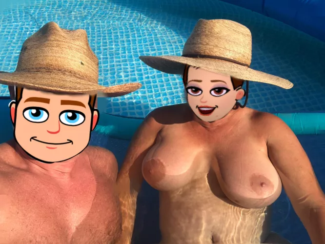 Doing what nudists do in Texas!