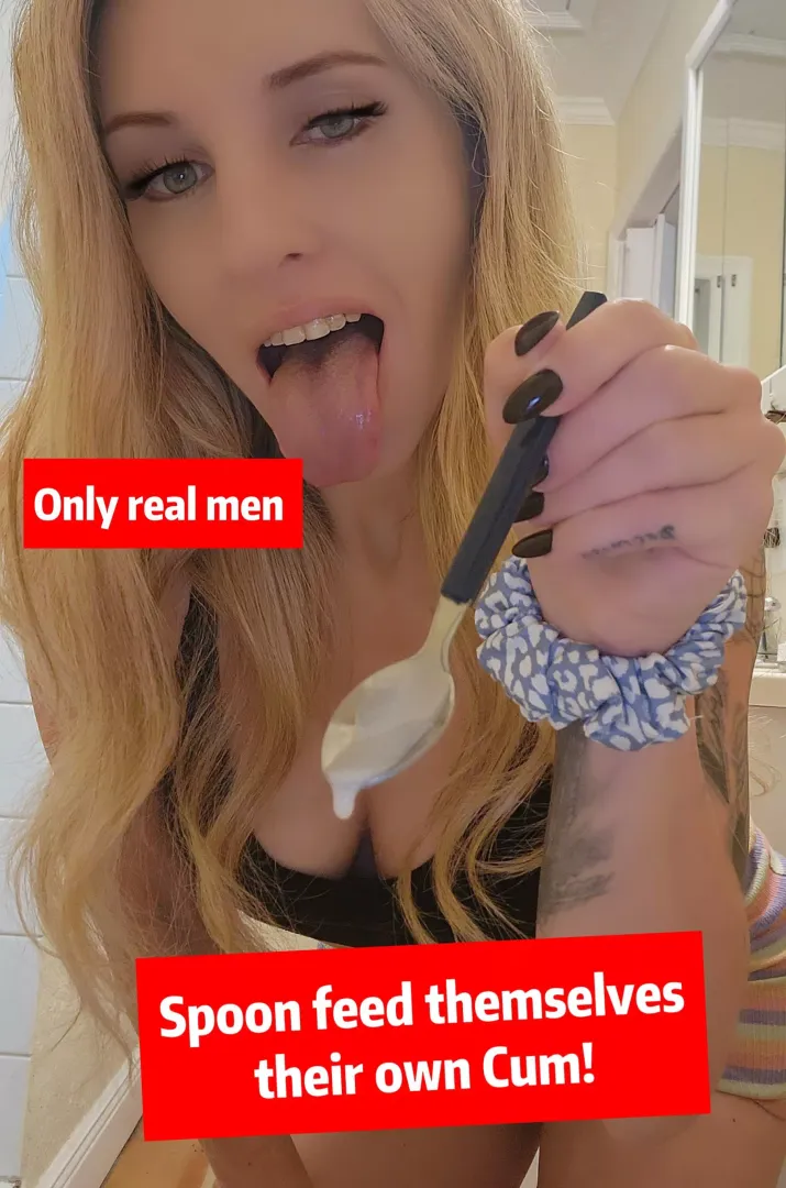 Don’t forget your spoon 🥄 filled with lots of protein 🥵❤️
