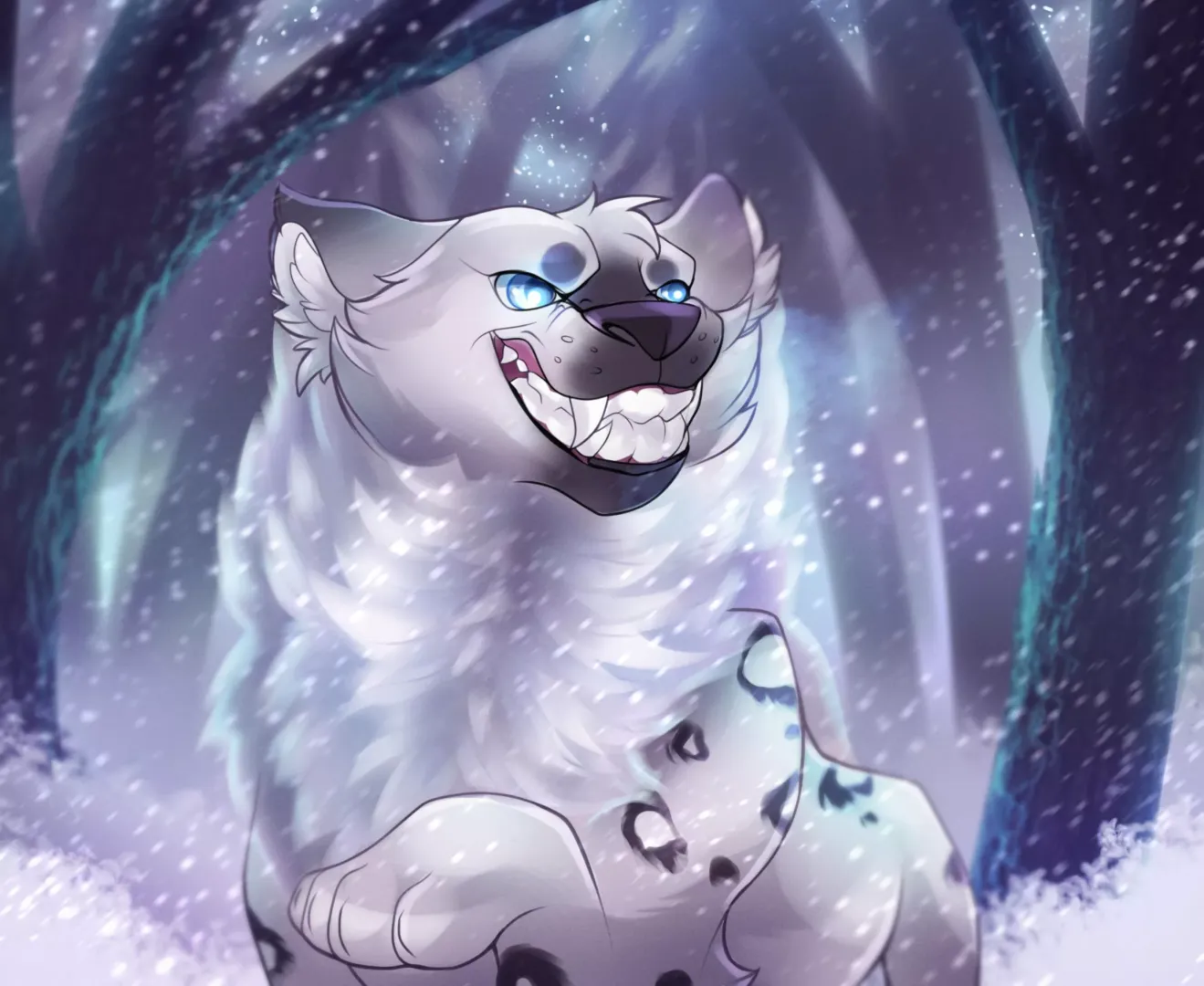 Don’t go in the forest at night (art by me!)