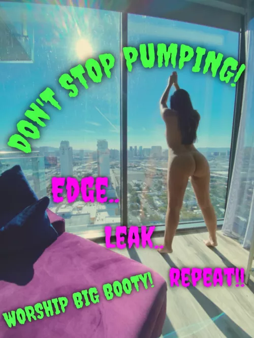 Don’t lose that edge! Keep pumping!!