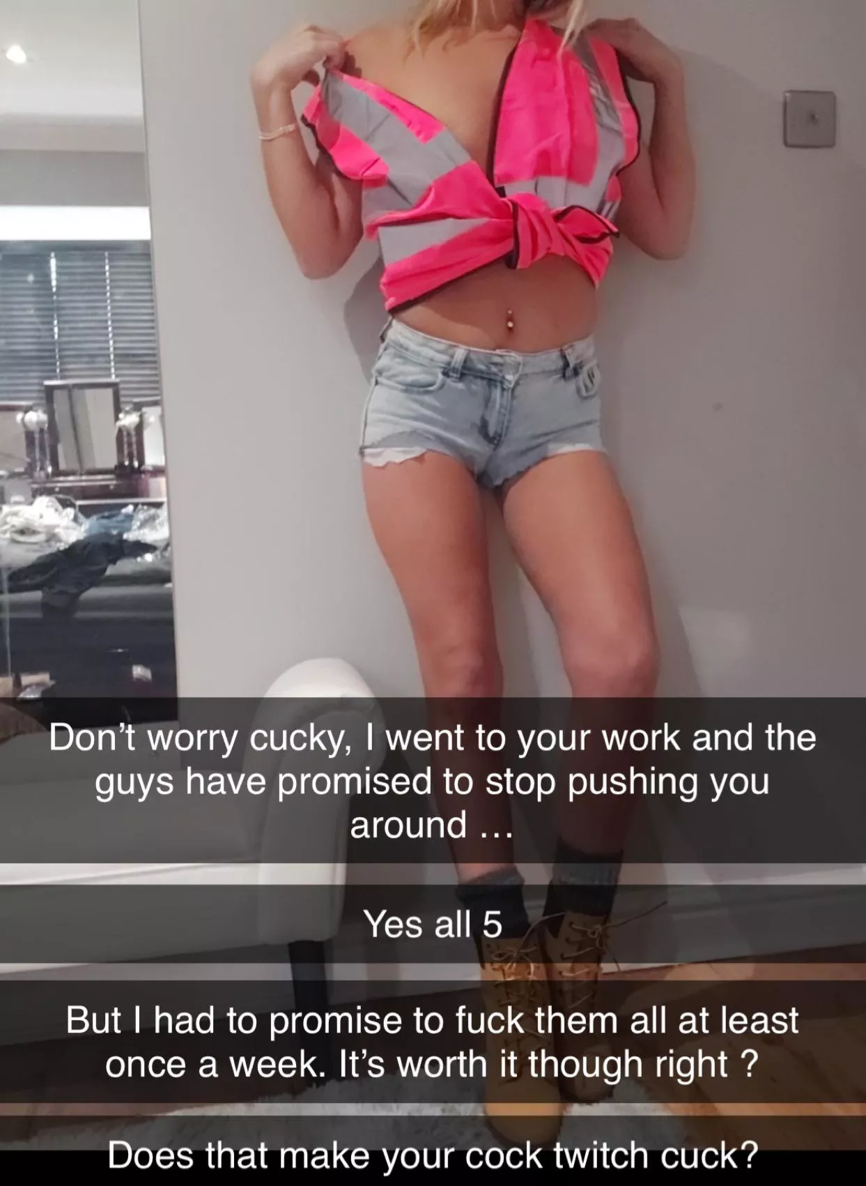 Don’t worry cucky, I went to your work …