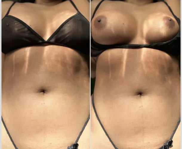 down the bra