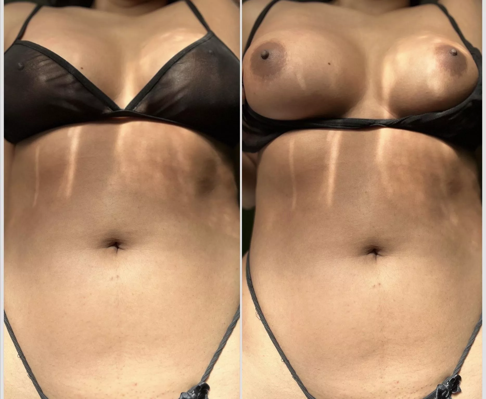 down the bra