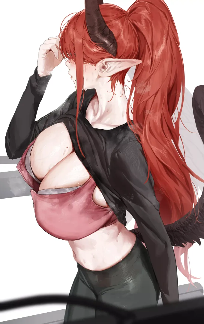 dragon lady exhausted after running [original]
