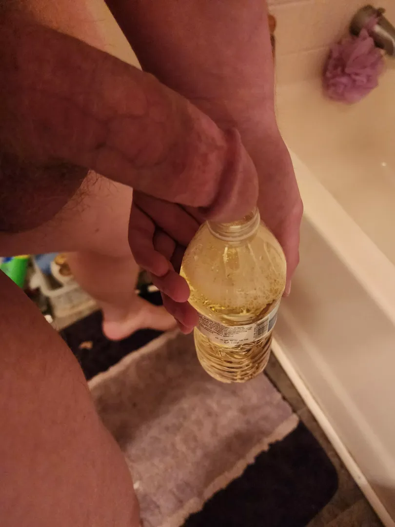 Drank my own piss out of a water bottle